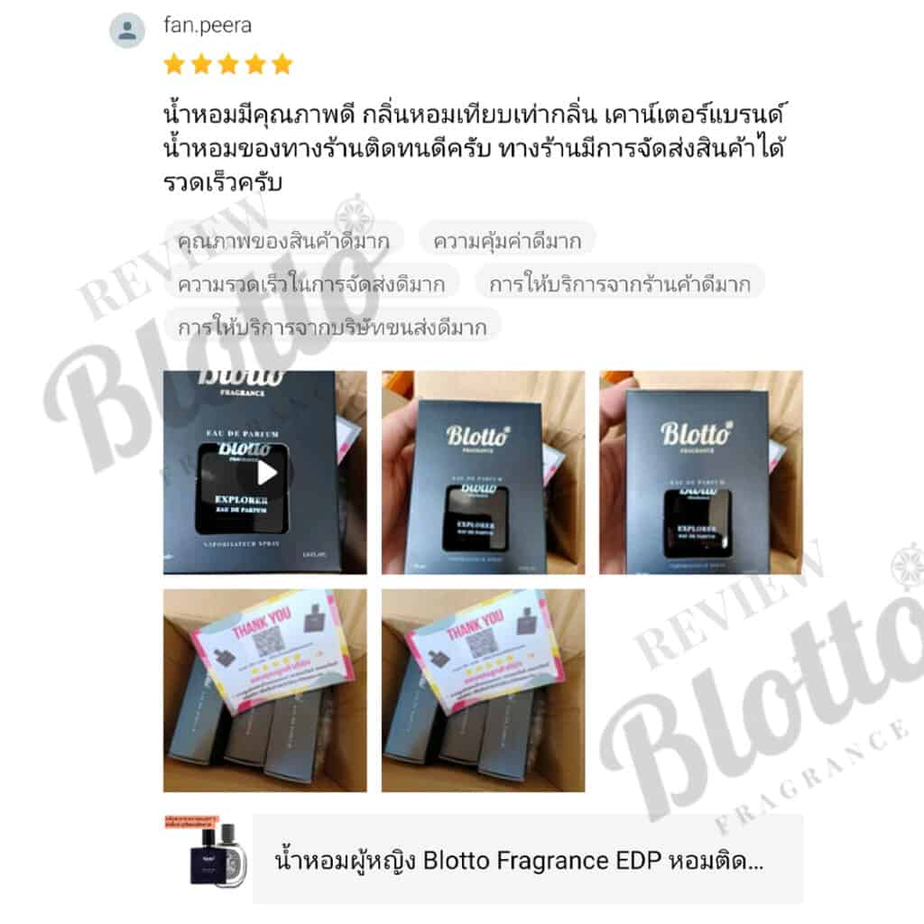 รีวิวน้ำหอม - Blotto Fragrance